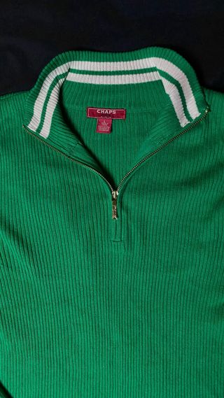 Jersey CHAPS DENIM 100% Algodón Verde talla L 