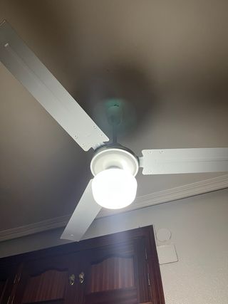 Lámpara Ventilador Techo Blanco