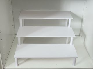 Expositor blanco 3 niveles