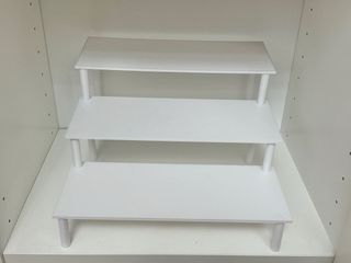 Expositor blanco 3 niveles