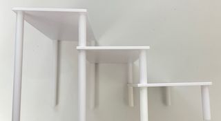 Expositor blanco 3 niveles