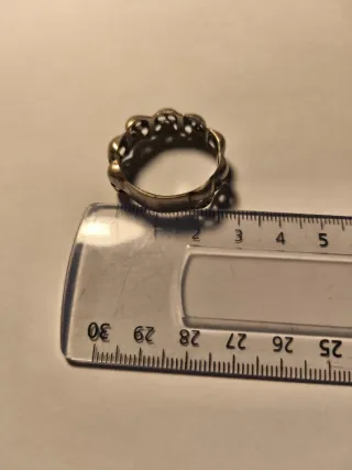 Anillo Calaveras Plata Talla Grande 25 mm