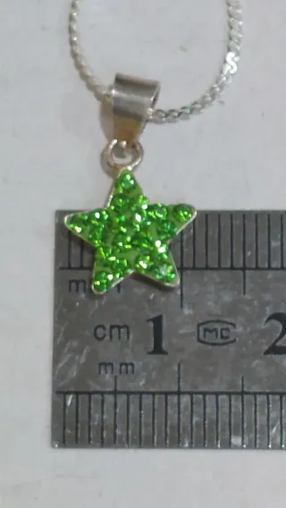 Conjunto Plata de Ley 925 con Colgante Estrella