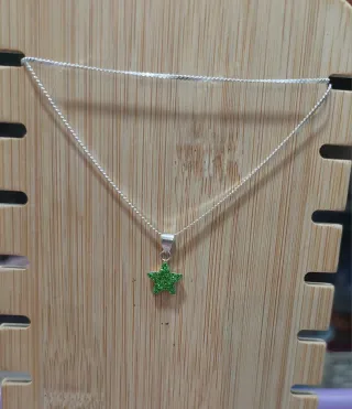 Conjunto Plata de Ley 925 con Colgante Estrella
