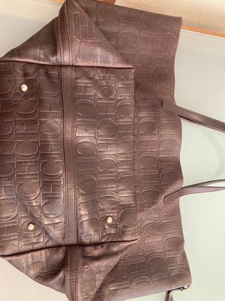 Bolso Carolina Herrera Marrón Piel