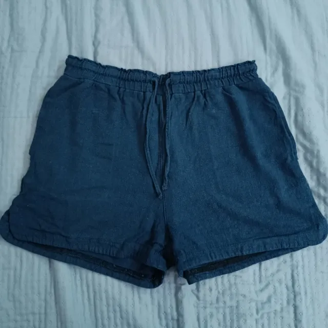 Shorts Stradivarius Azul Marino Talla L