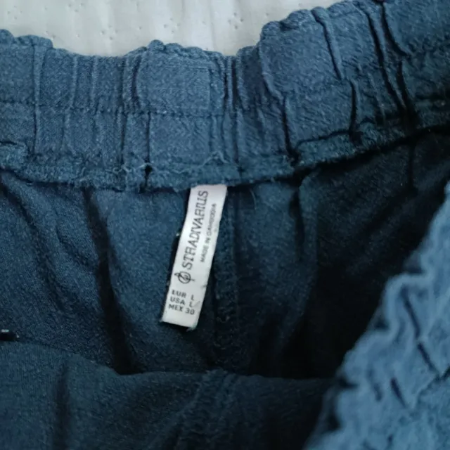 Shorts Stradivarius Azul Marino Talla L