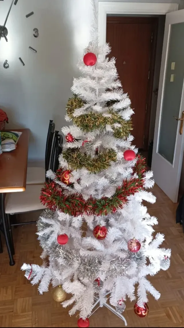 ALBERO DI NATALE BIANCO 180cm