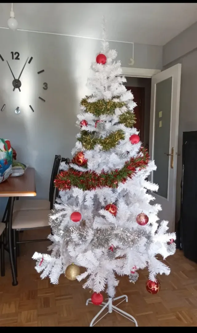 ALBERO DI NATALE BIANCO 180cm