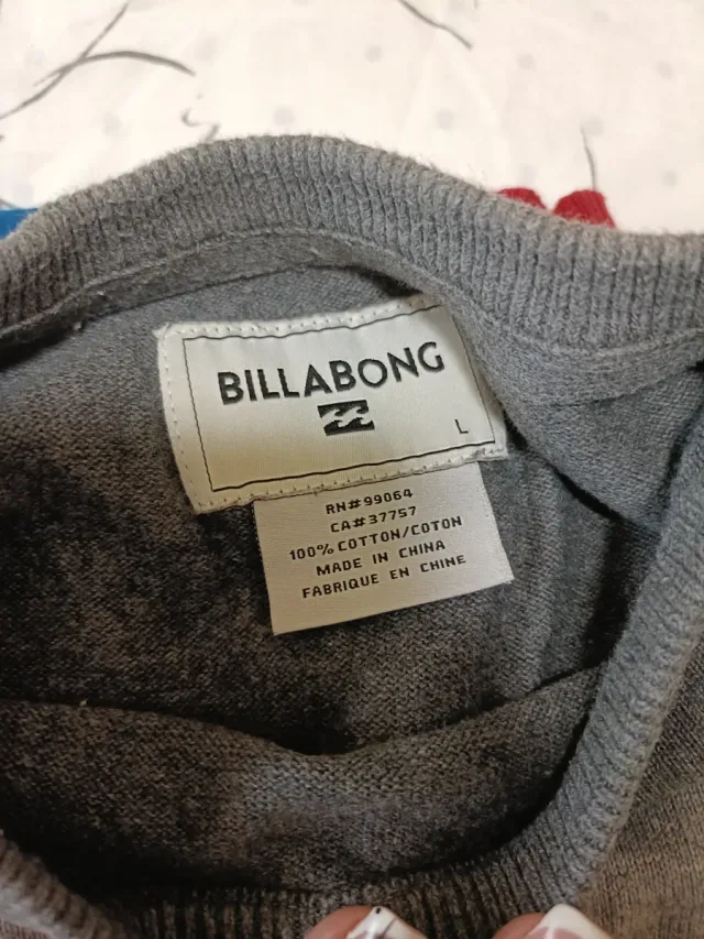 Jersey Billabong Rayas Hombre Gris