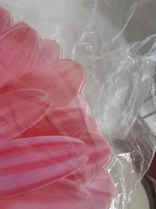 Tovagliette plastica fiore rosa