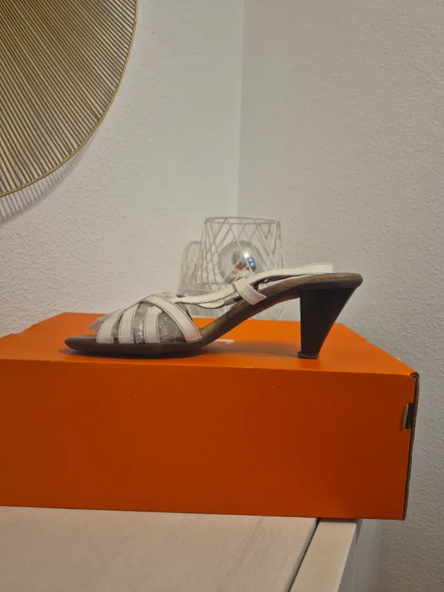 Sandalias Piel Paula Urban Blancas