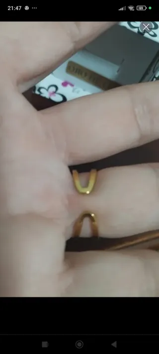 Anillo laminado oro diseño italiano 