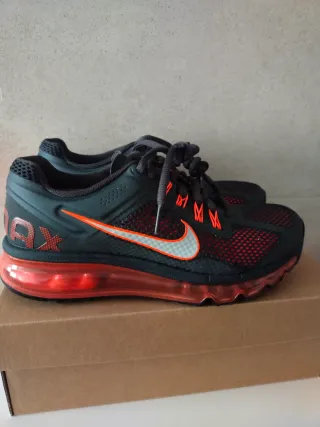 Zapatillas Nike Air Max 2013 Negras Rojas