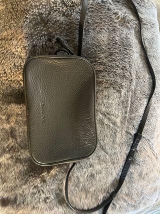 Bolso bandolera Massimo Dutti gris