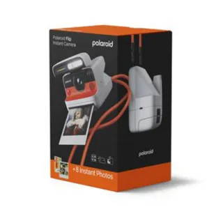 Cámara Instantánea Polaroid Flip Naranja y Blanca