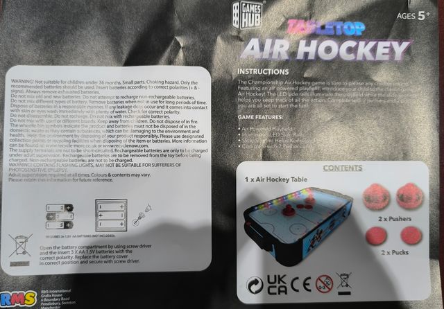 Mesa de Air Hockey con Luces LED
