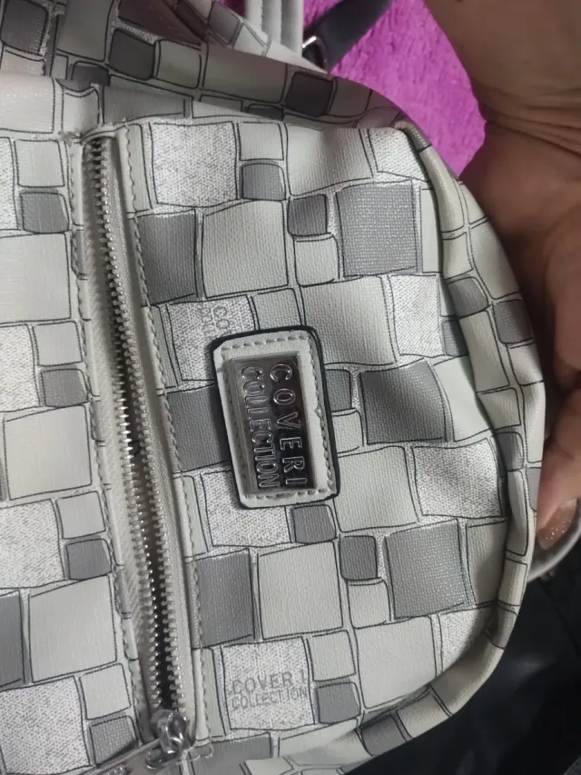 Zainetto Coveri Collection bianco e grigio