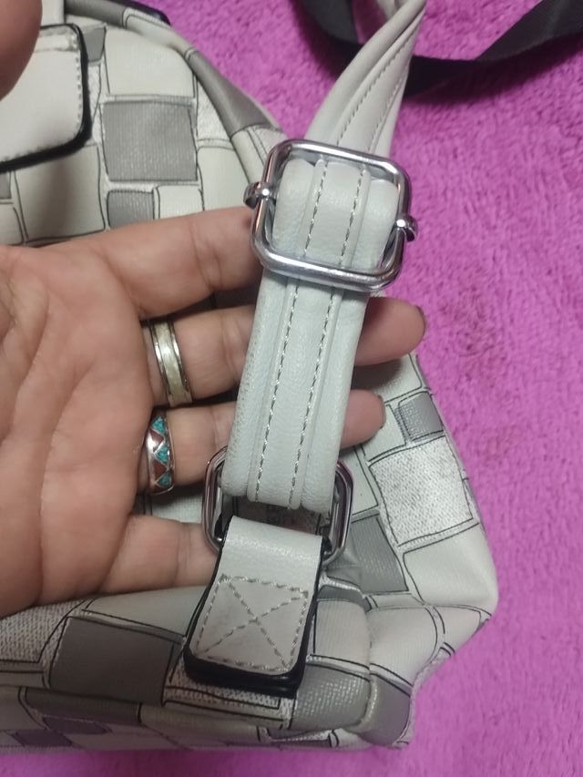 Zainetto Coveri Collection bianco e grigio