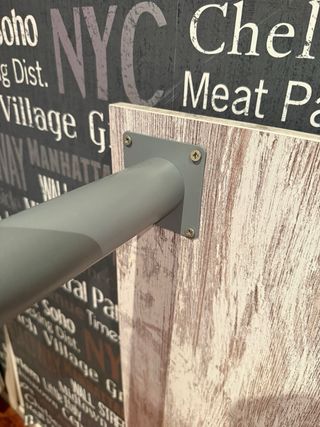 Mesa de escritorio madera y patas de metal
