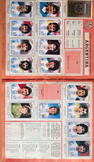 Álbum Panini México 86