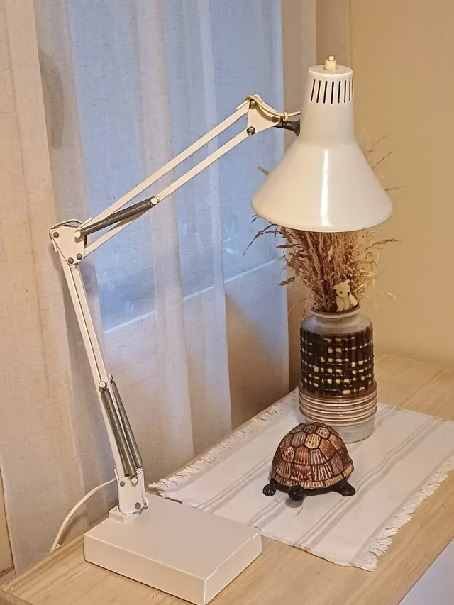 Lámpara flexo retro industrial gris