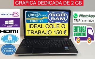 Portátil Core i7 8GB RAM Gráfica 2GB HDMI USB 3.0