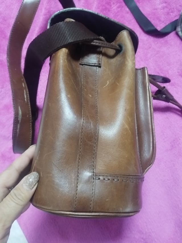 Tracolla Davis & Sons marrone