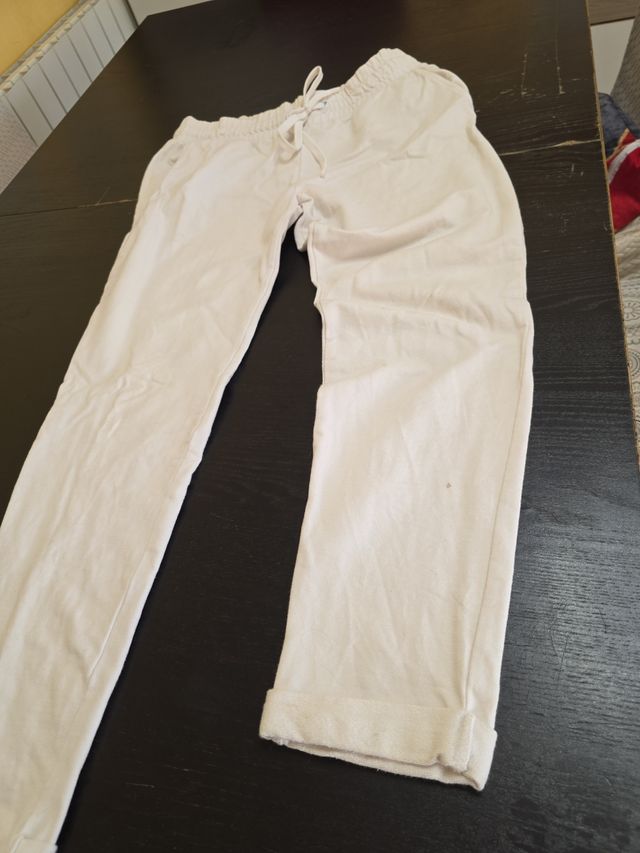 Pantalón chándal blanco