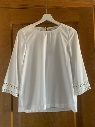Blusa blanca talla S de Sfera nueva a estrenar 