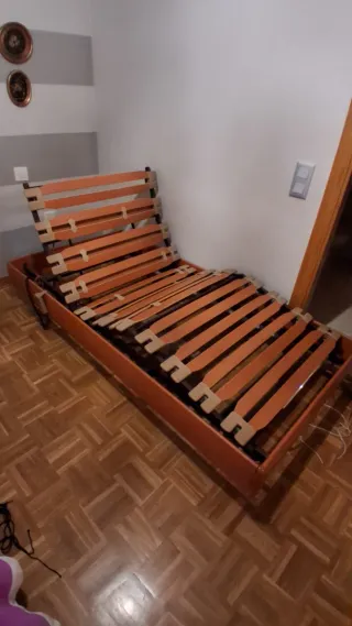 Cama eléctrica articulada con colchón