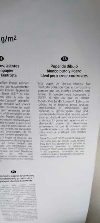 Papel Dibujo A3 Canson 1557 - 50 hojas