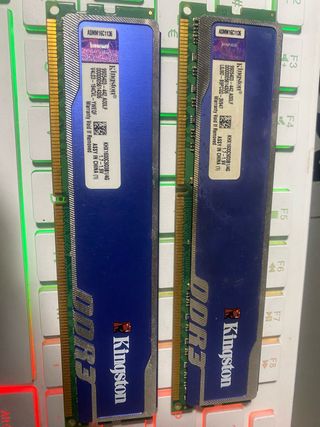 2x Kingston DDR3 4GB RAM Módulos