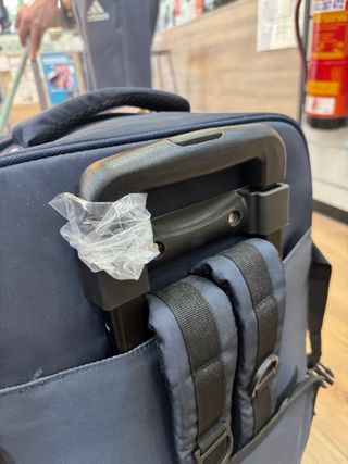 Mochila de negocios con ruedas azul