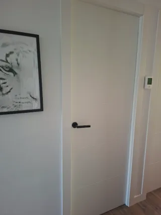 Puerta interior blanca moderna