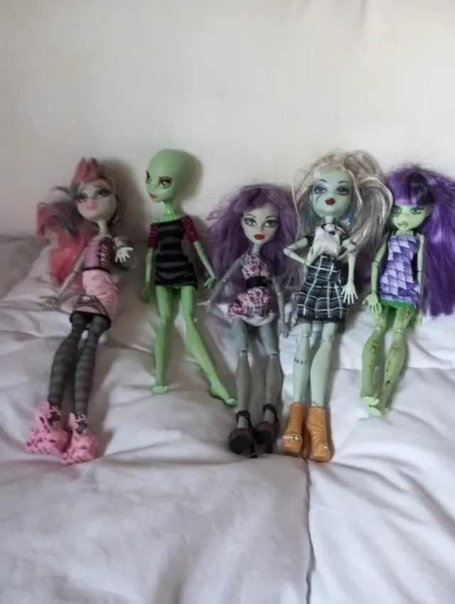 Lote 5 Muñecas Monster High