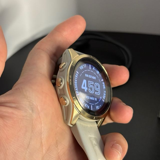 Garmin Fenix 7S Solar Sapphire Dorado
