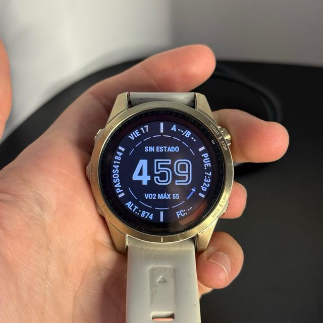 Garmin Fenix 7S Solar Sapphire Dorado