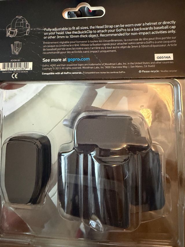 GoPro Head Strap + QuickClip