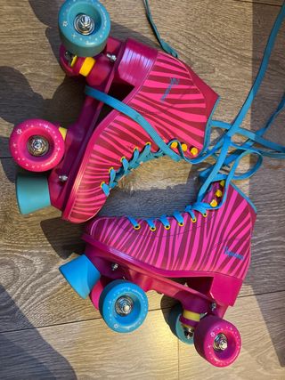 Patines Tijuana 4 Ruedas Rosa/Azul