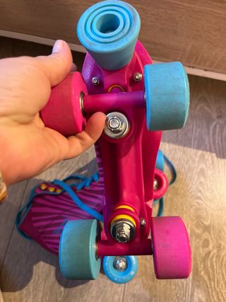 Patines Tijuana 4 Ruedas Rosa/Azul