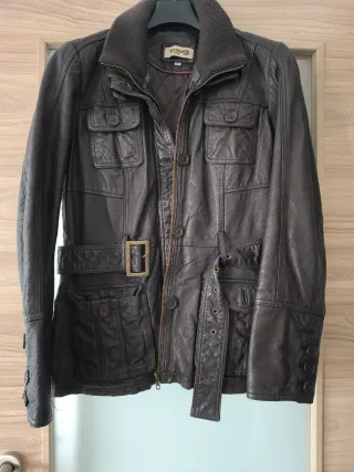 Chaqueta Piel Corte Inglés Marrón Talla XL
