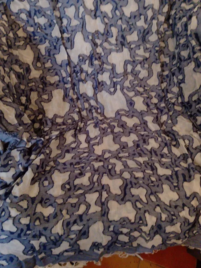 Fular Tous azul y blanco