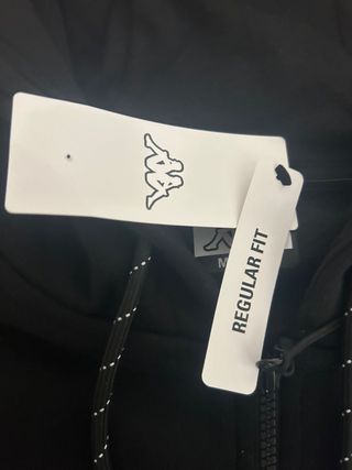 Sudadera Kappa con capucha Negra Talla M