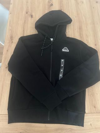 Sudadera Kappa con capucha Negra Talla M
