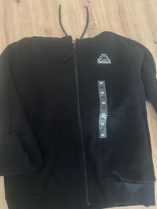 Sudadera Kappa con capucha Negra Talla M
