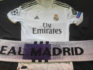 Pack 3 camisetas y bufanda Real Madrid 