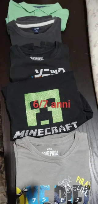 Lotto 18 capi bambino vari dai 3/4 /5/6/7  anni.