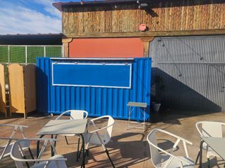 Food truck, contenedor, bar todo acero inoxidable.