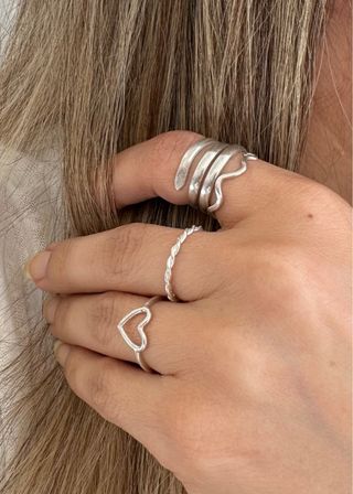 Anillo Plata 950 Artesanal Serpiente Unisex